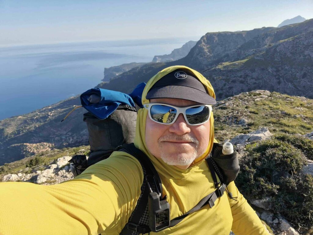 Paweł mit dem Agilist auf dem GR 221 auf Mallorca