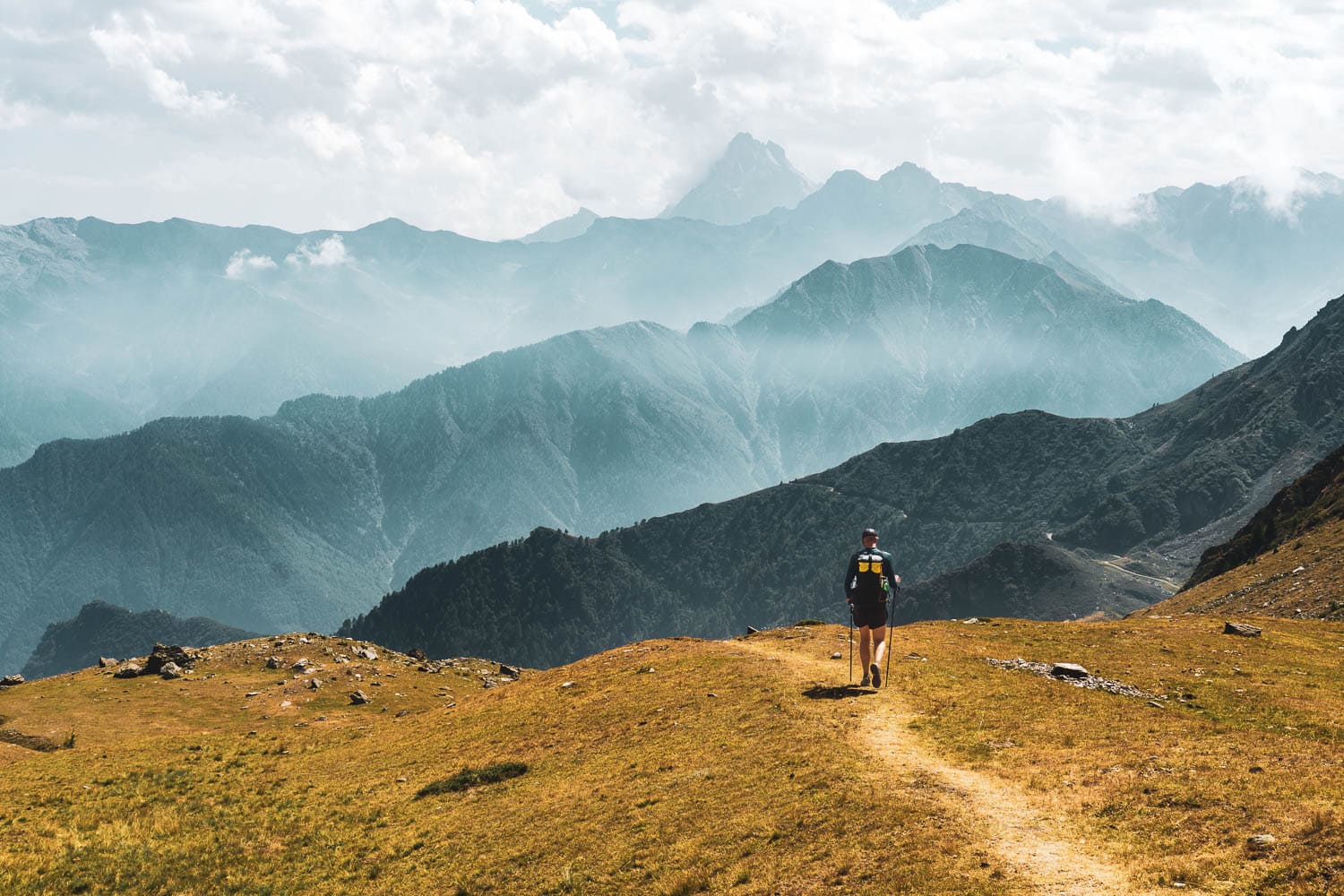 Ultraleicht Rucksack Agilist bei Alpenüberquerung Grande Traversata delle Alpi